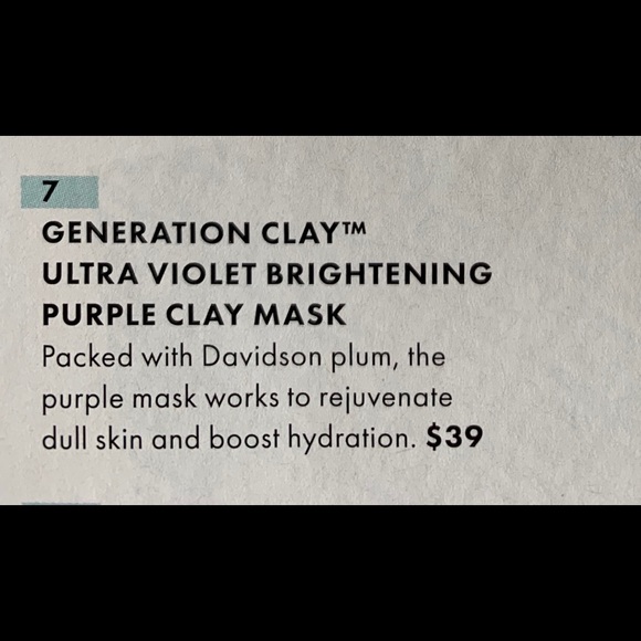 NWT Generation Clay Ultra Violet Brightening Mask - Picture 7 of 7